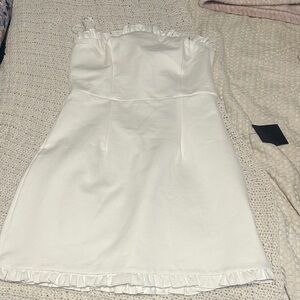 Lulus White Strapless Dress
